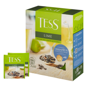 Чай Tess 100 пак LIME зелёный