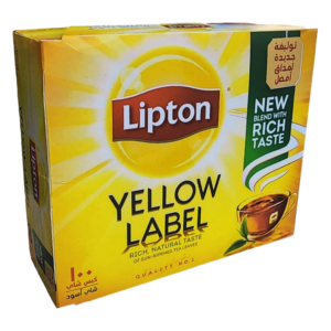 Чай Lipton 100 пак с ярл Yellow Label черный